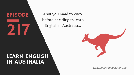 [217] What is the Process of Learning English in Australia? Part 1